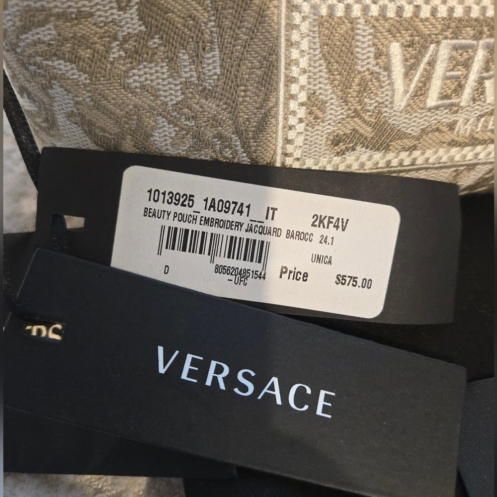 NWT Versace Beige Pouch - Picture 10 of 16